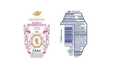 Label (Dove Bridgerton Raspberry Rendezvous Raspberry Rose Tarte Antiperspirant Deodorant   Artwork)